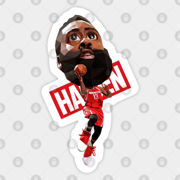 Cute Low Poly Harden Sticker by pxl_g